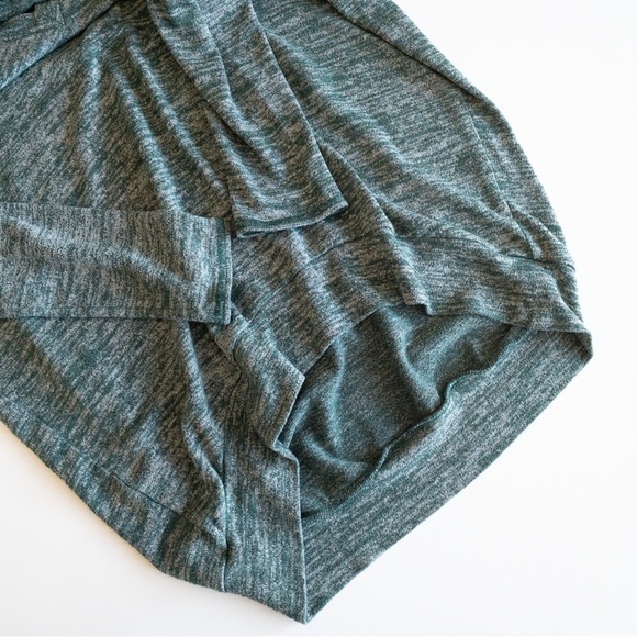 Wilfred Free Aritiza Devinette Oversized Tee V-Neck Green Grey Slub Knit XXS Y2K - Picture 7 of 9